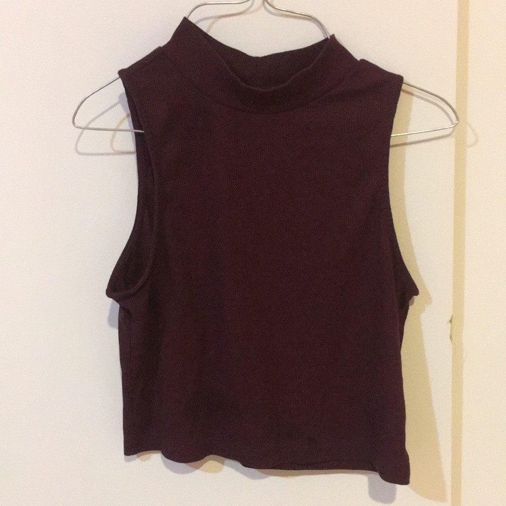 turtleneck cropped top